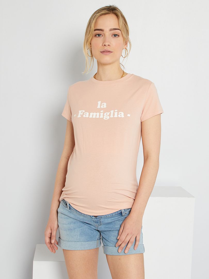 T-shirt premaman ROSA famiglia - Kiabi