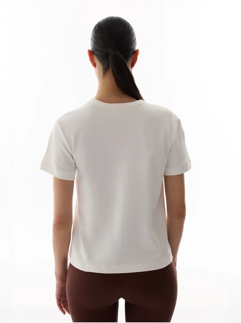 T-shirt premium a maniche corte penti Bianco sporco - Kiabi