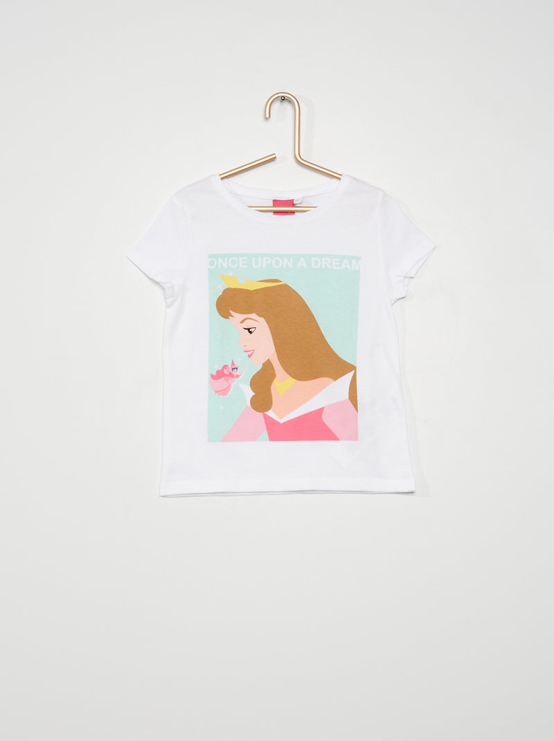T-shirt 'Principessa' 'Disney' BIANCO - Kiabi
