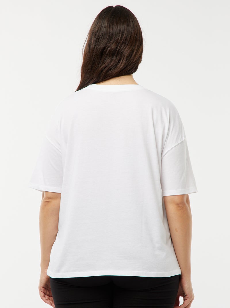 T-shirt 'Principesse' 'Disney' a maniche corte BIANCO - Kiabi