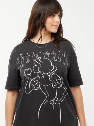 T-shirt 'Principesse' 'Disney' a maniche corte