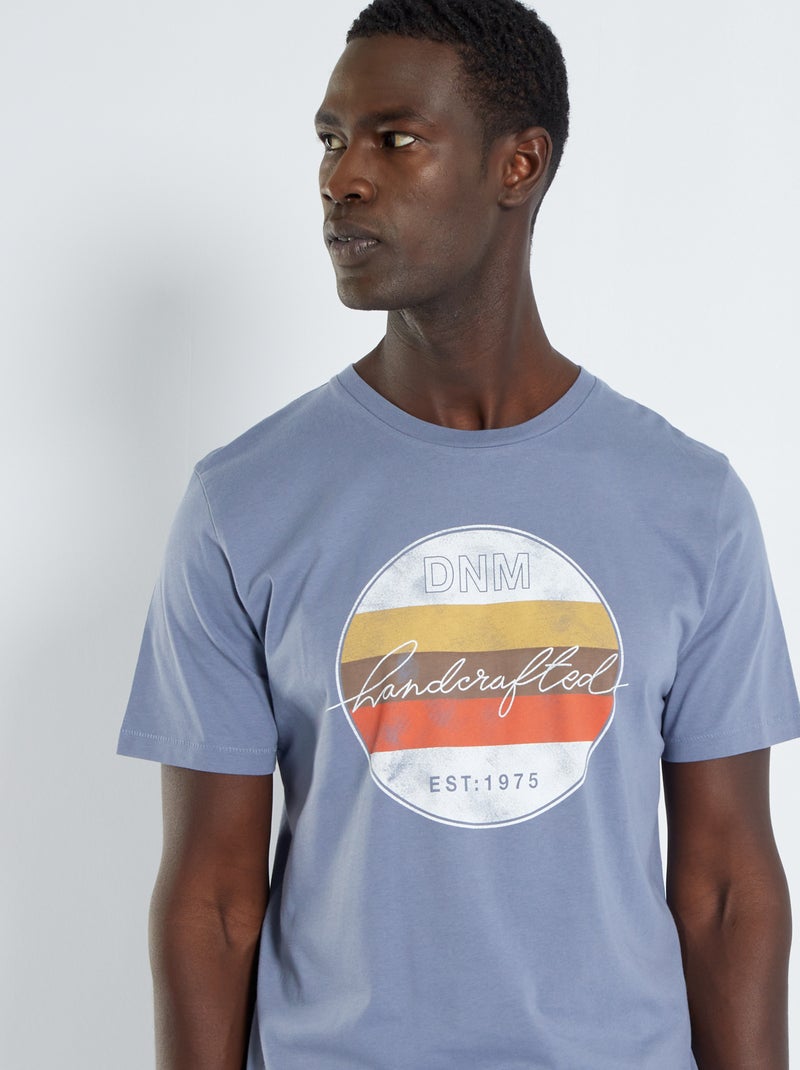 T-shirt 'Produkt' in jersey BLU - Kiabi