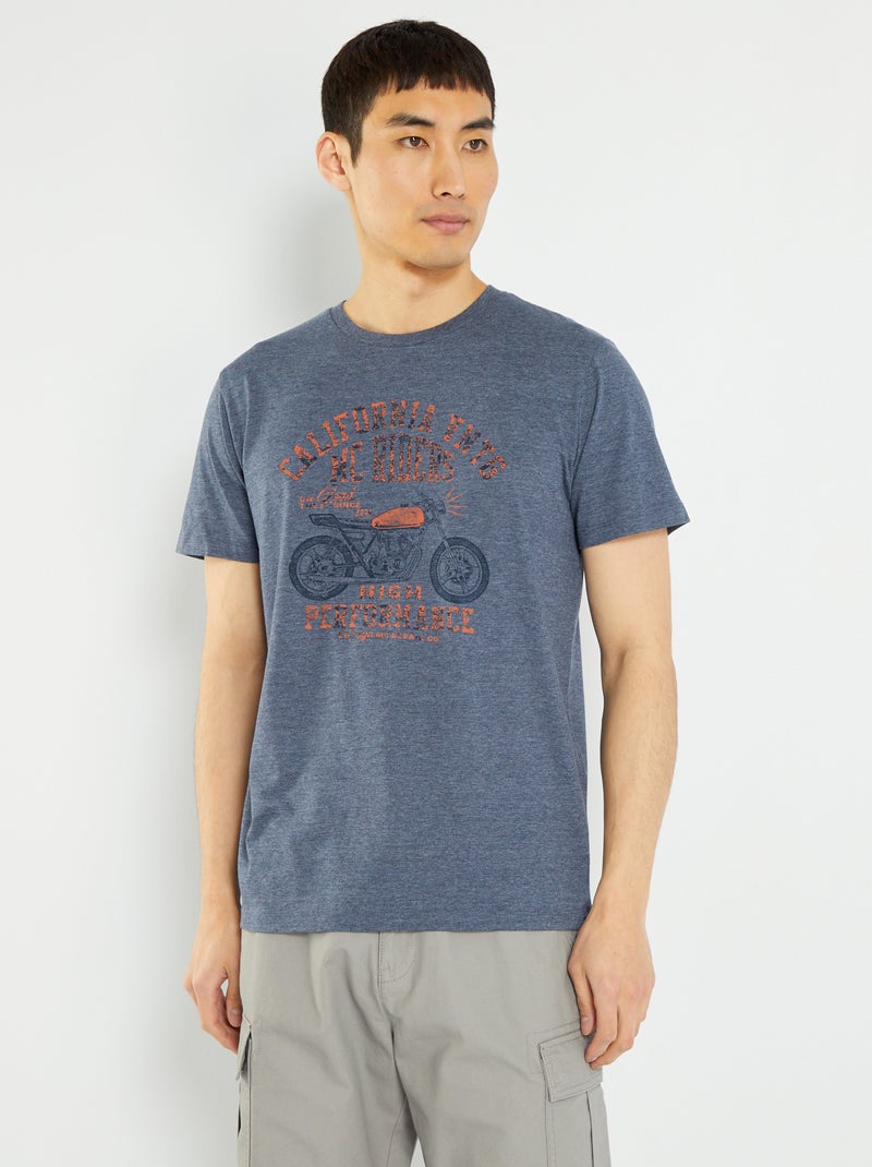 T-shirt 'Produkt' in jersey BLU - Kiabi