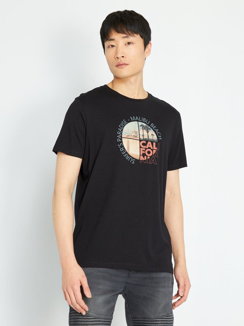 T-shirt 'Produkt' in jersey con stampa nero - Kiabi