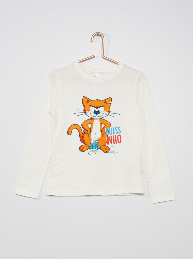 T-shirt 'Puffi' Bianco - Kiabi