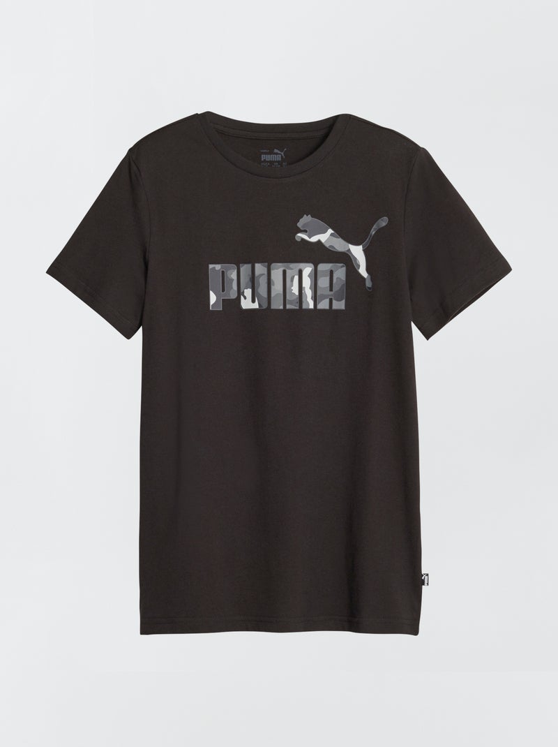 T-shirt 'Puma' con logo mimetica NERO - Kiabi
