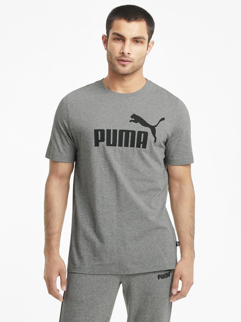 T-shirt 'Puma' scollo tondo - NERO - 23.00