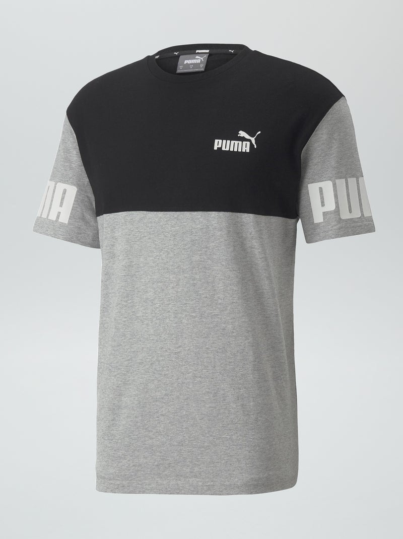 T-shirt 'Puma' scollo tondo NERO - Kiabi
