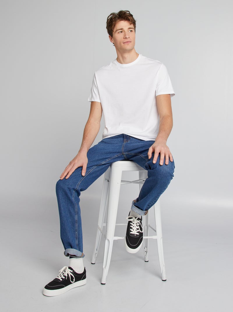 T-shirt puro cotone +190cm bianco - Kiabi