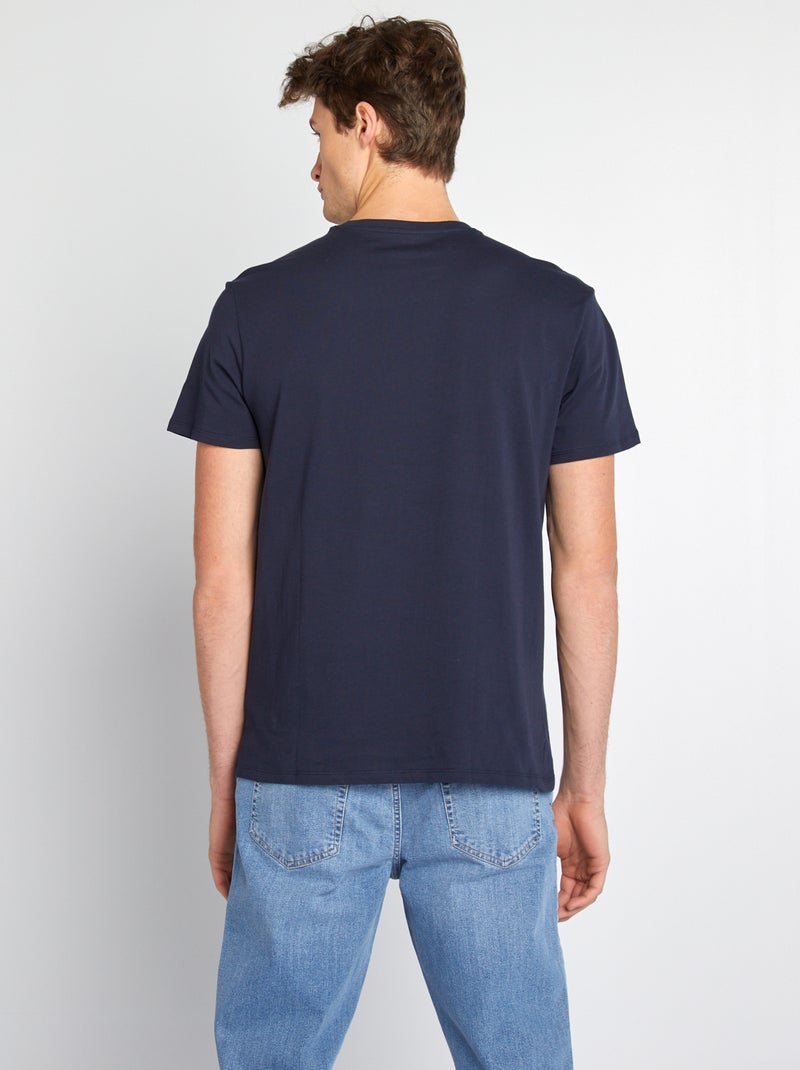 T-shirt puro cotone +190cm BLU - Kiabi