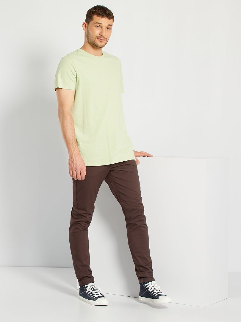 T-shirt puro cotone +190cm VERDE - Kiabi