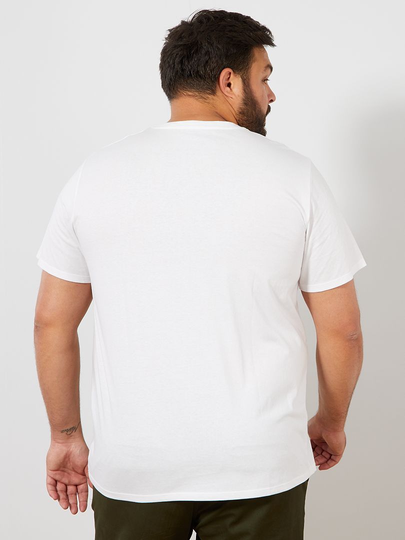 T-shirt puro cotone Bianco - Kiabi