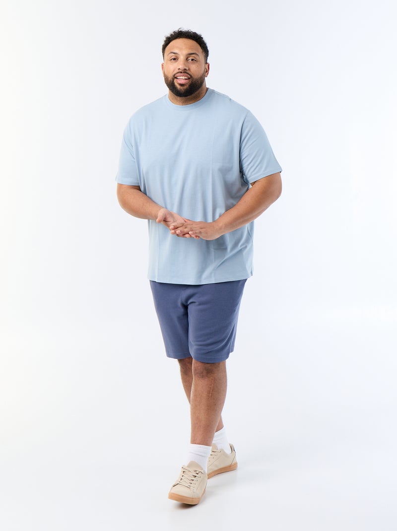 T-shirt puro cotone Blu - Kiabi