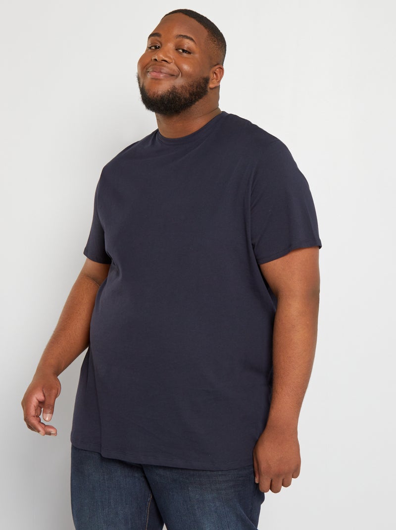 T-shirt puro cotone BLU - Kiabi