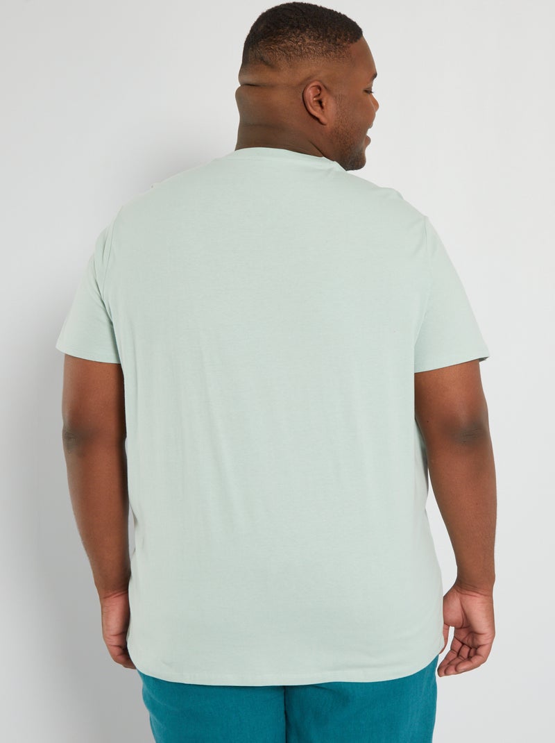 T-shirt puro cotone blu - Kiabi