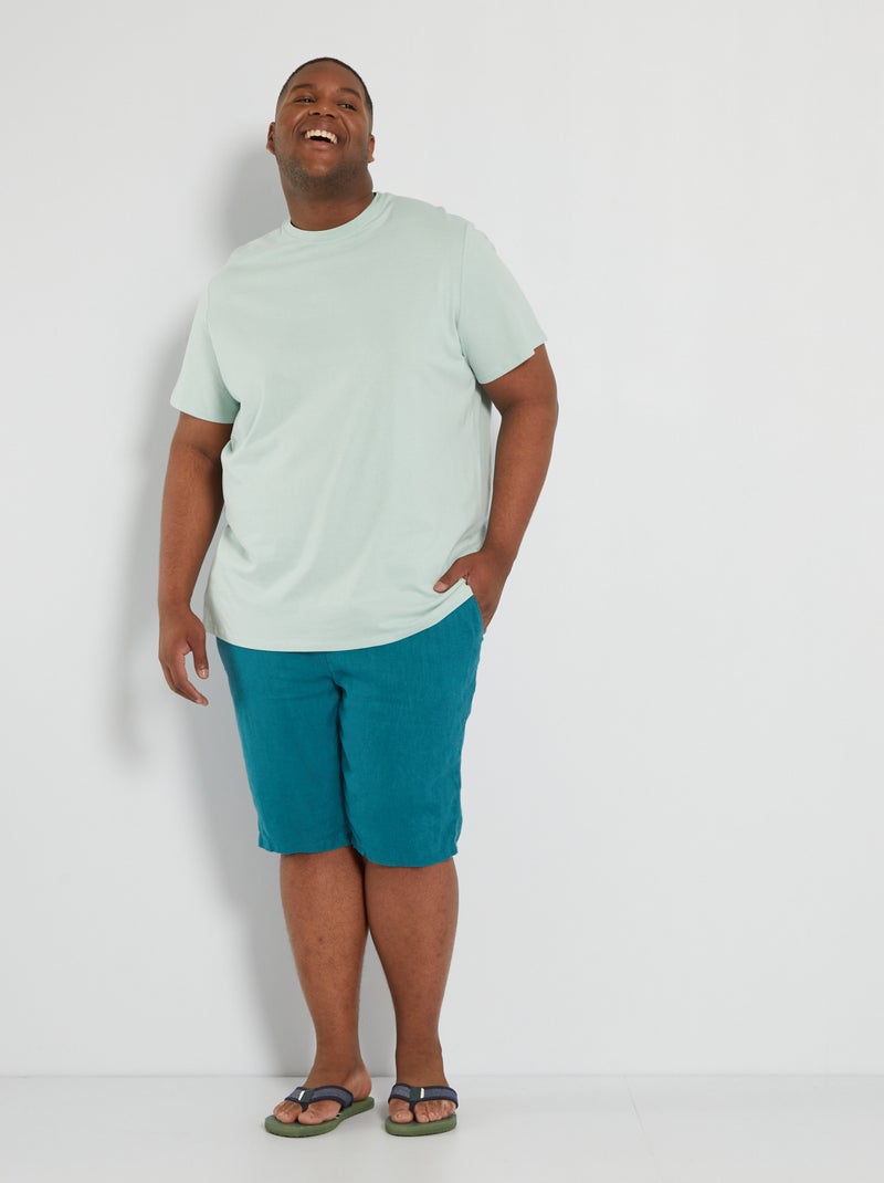 T-shirt puro cotone blu - Kiabi