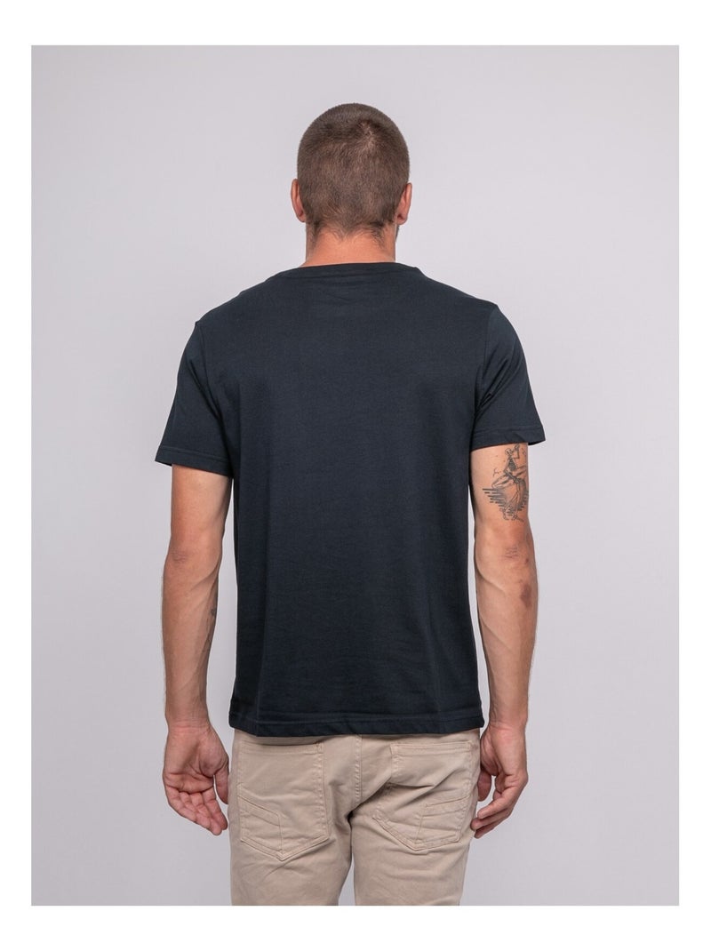 T-shirt puro cotone con motivo JABLOTE Blu marino - Kiabi