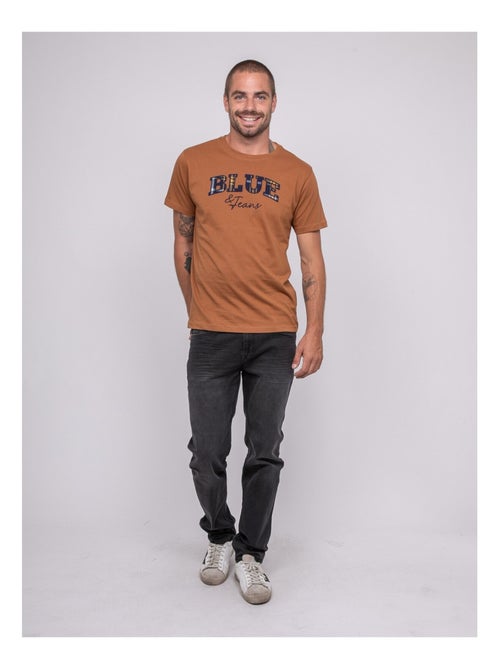 T-shirt puro cotone con motivo JACKHORN - Kiabi