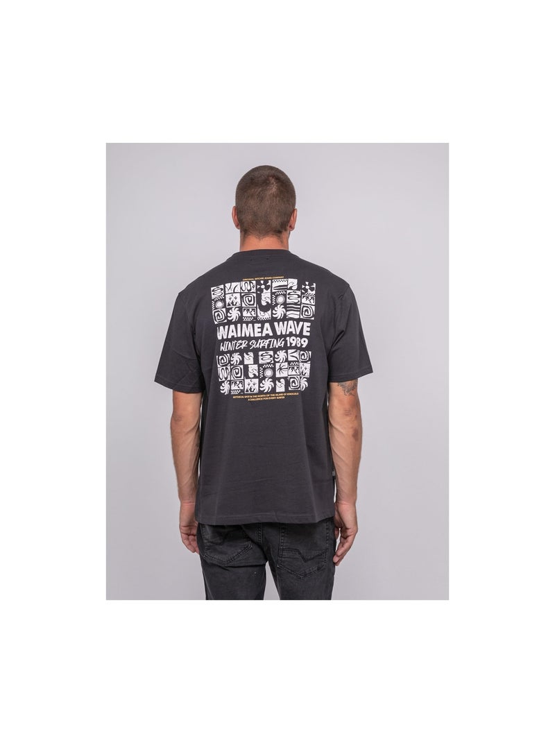 T-shirt puro cotone con motivo JARGNOL Grigio - Kiabi