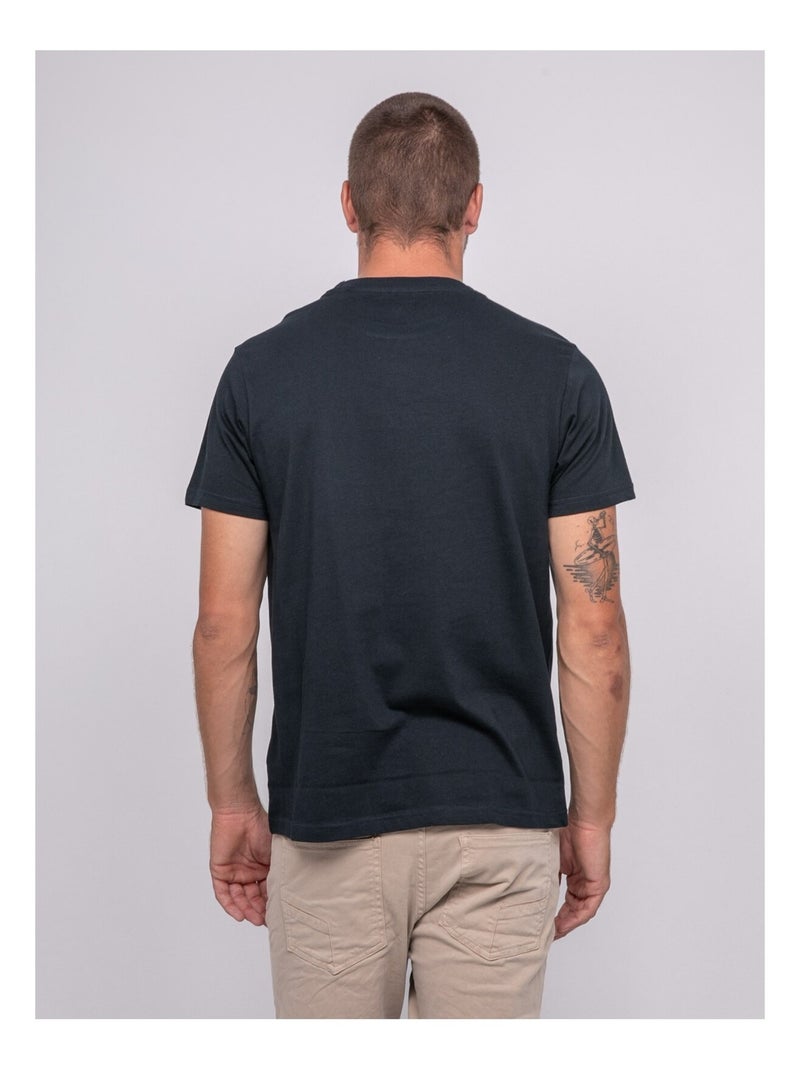 T-shirt puro cotone con motivo JORDIPAL Blu marino - Kiabi