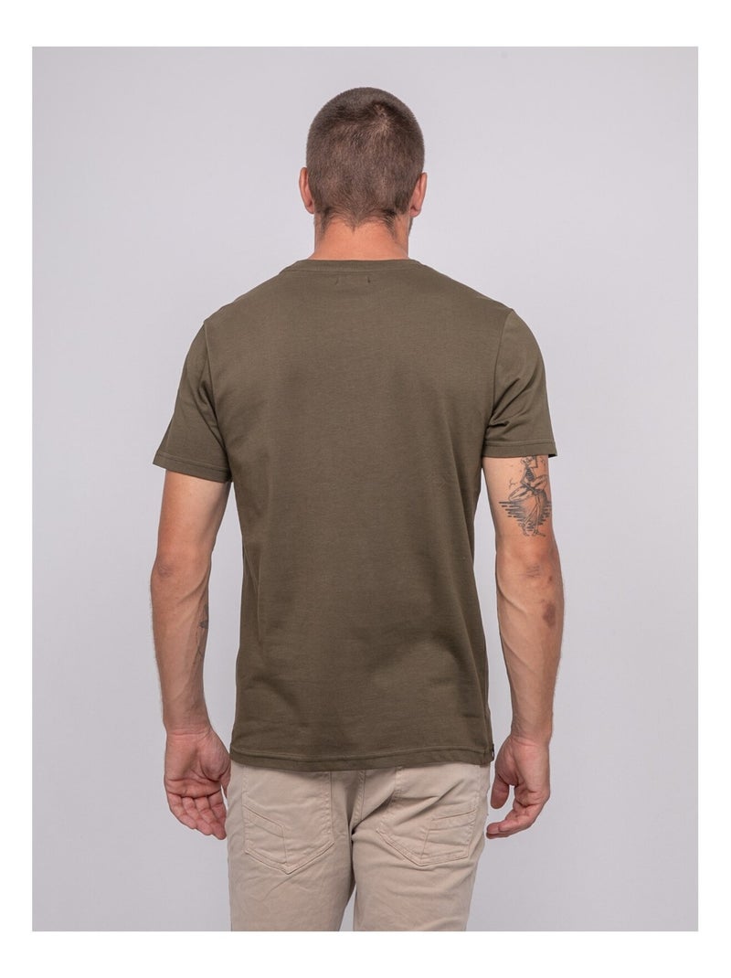 T-shirt puro cotone con motivo JORDIPAL Cachi - Kiabi