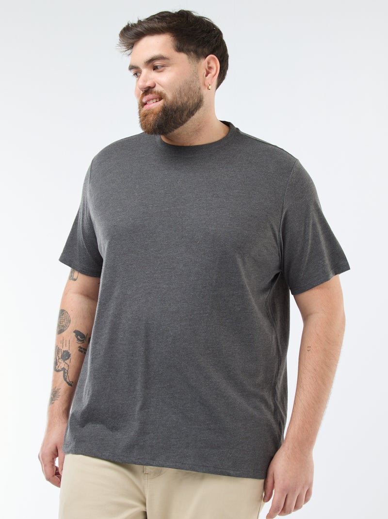 T-shirt puro cotone GRIGIO - Kiabi