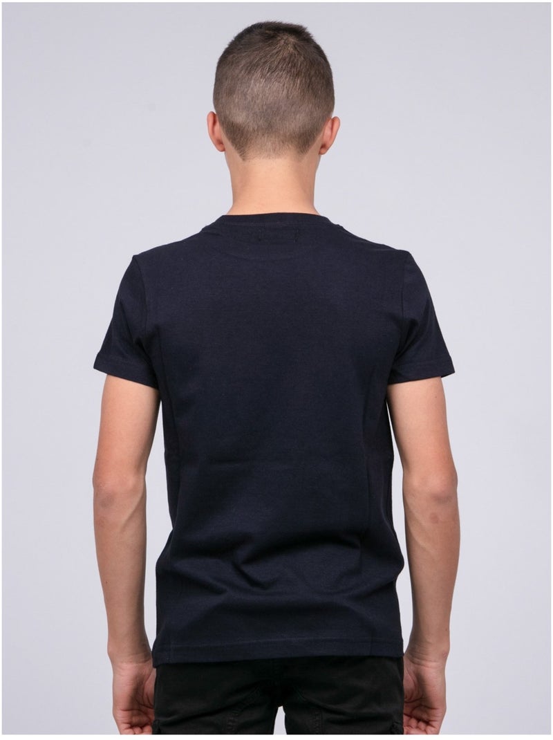 T-shirt puro cotone JOCTURNE-J Blu marino - Kiabi