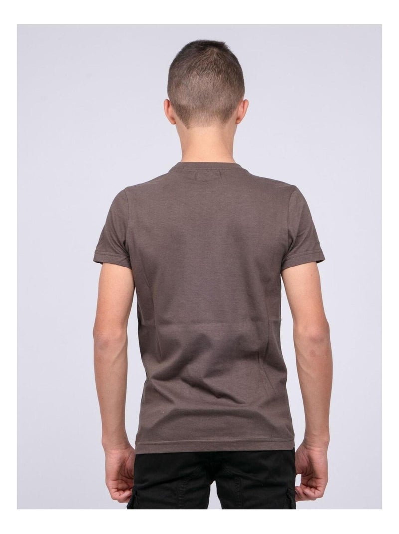 T-shirt puro cotone JOOSTER-J Cachi - Kiabi