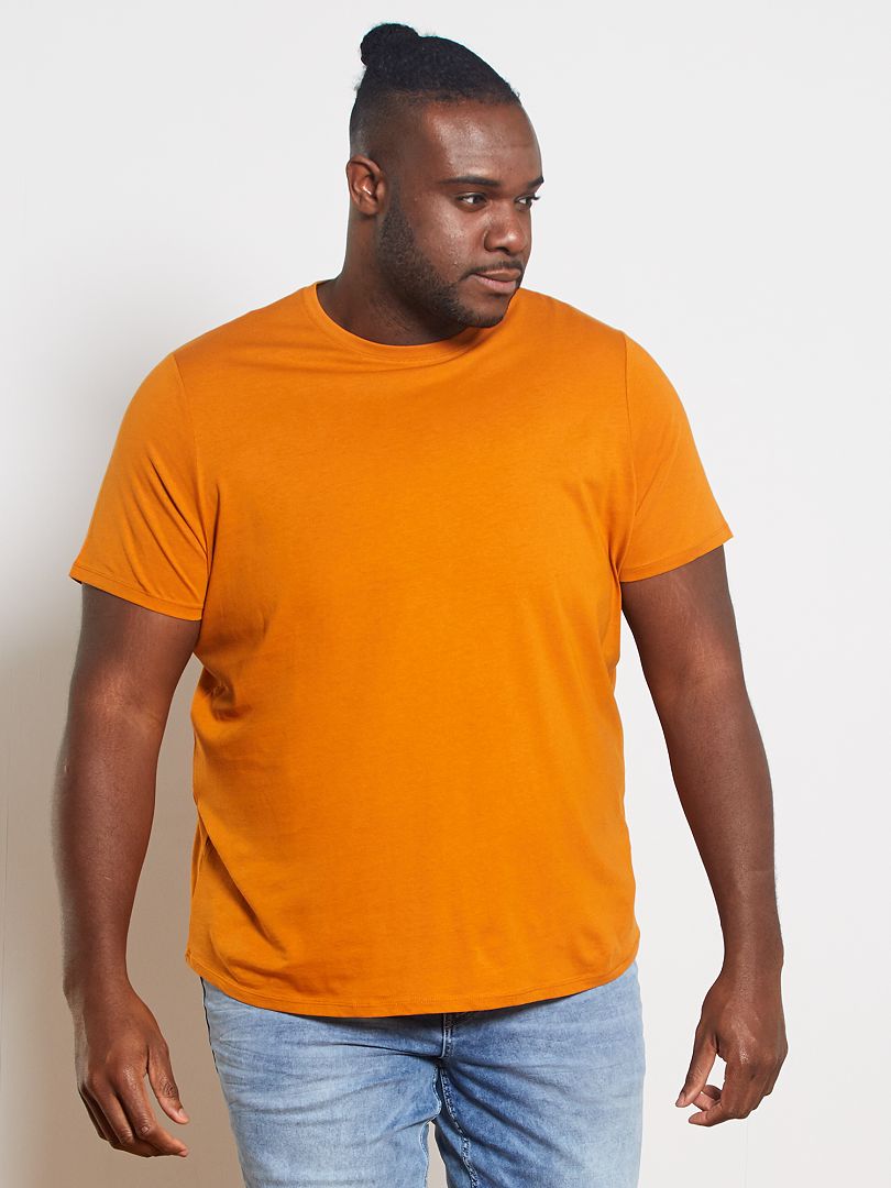 T-shirt puro cotone marrone - Kiabi