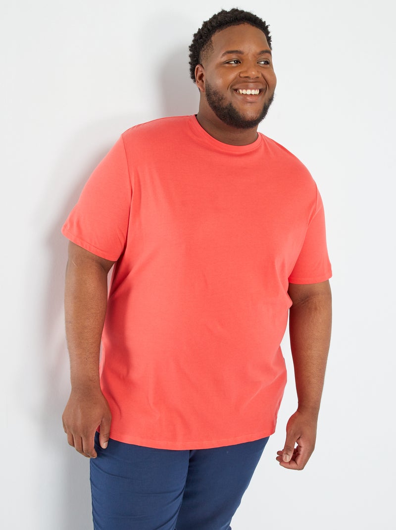 T-shirt puro cotone Rosso - Kiabi