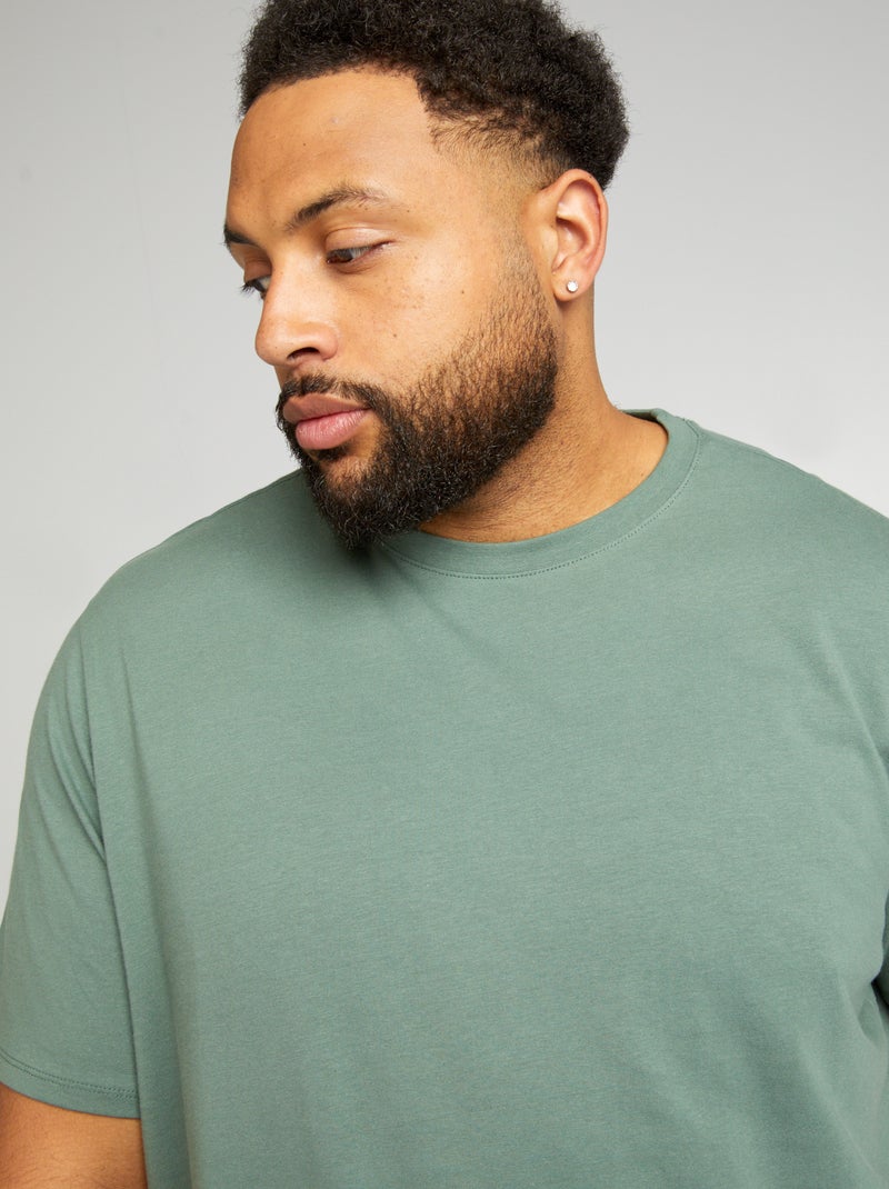 T-shirt puro cotone VERDE - Kiabi