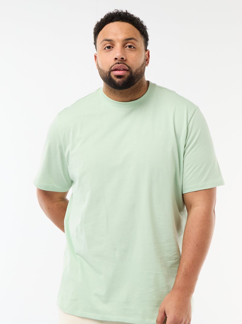 T-shirt puro cotone Verde - Kiabi