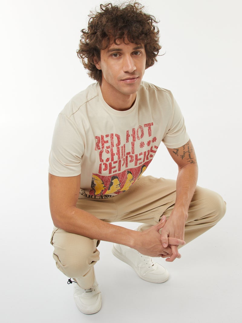 T-shirt 'Red Hot Chili Peppers' maniche corte GRIGIO - Kiabi