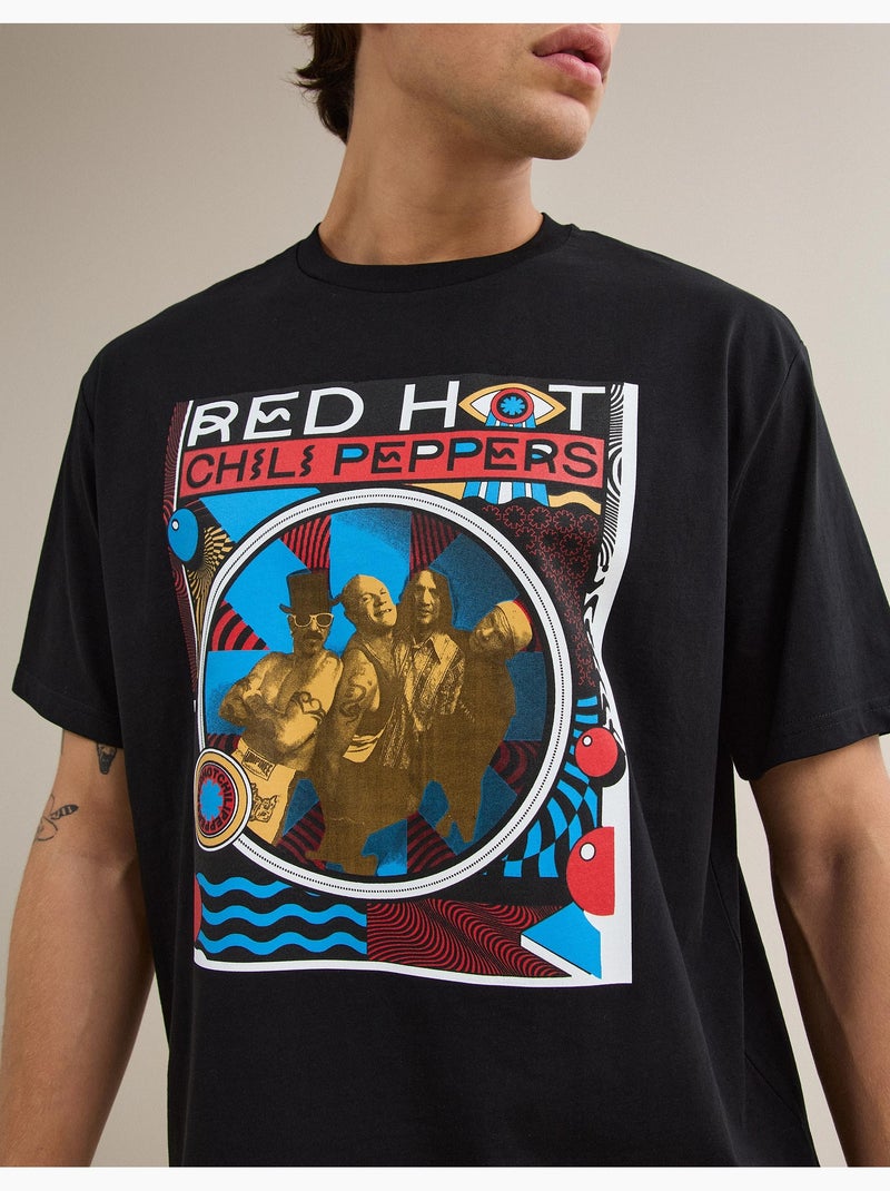 T-shirt Red Hot Chili Peppers, MO Fashion Nero - Kiabi