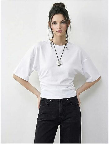 T-shirt regular fit con girocollo lucci
