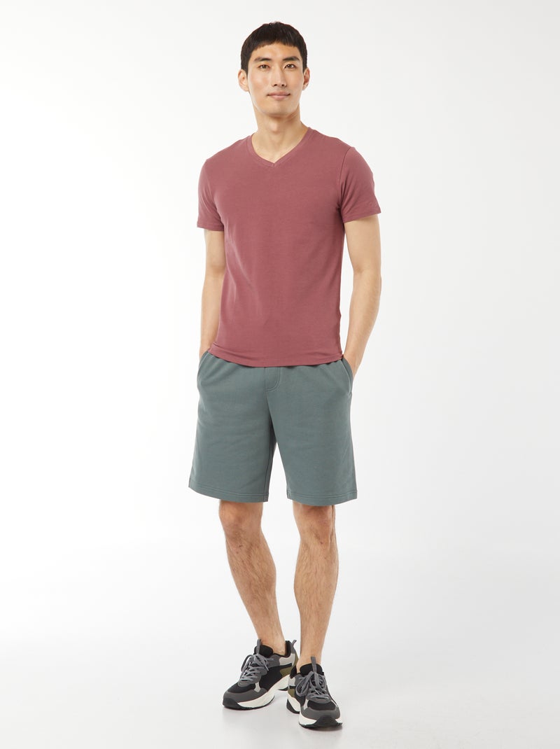 T-shirt regular stretch Rosa - Kiabi