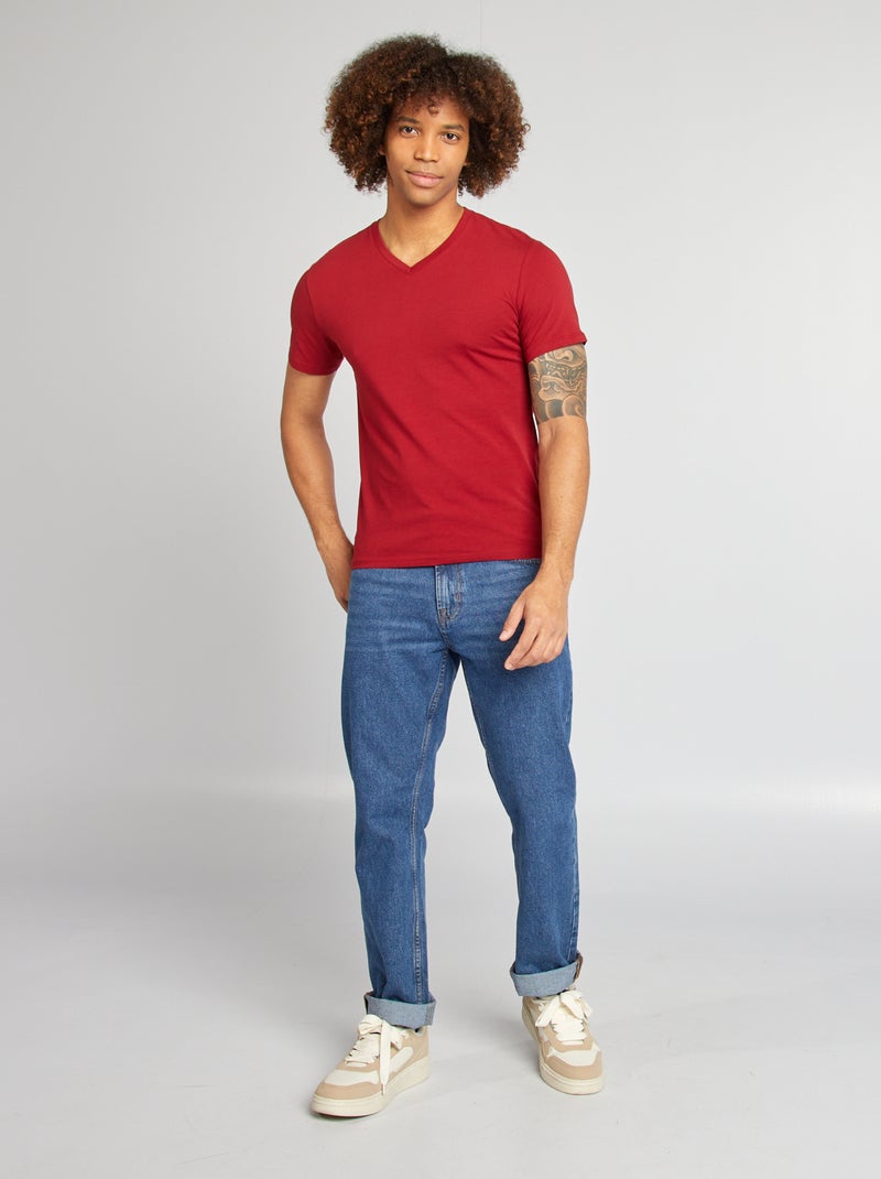 T-shirt Regular Stretch - Verde - Uomo - 7.00€ - Kiabi