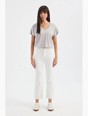 T-shirt relaxed con scollo a v e maniche corte hiccup