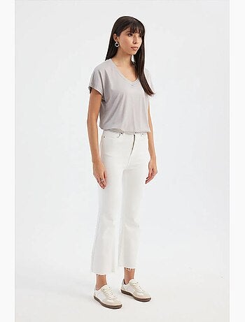 T-shirt relaxed con scollo a v e maniche corte hiccup