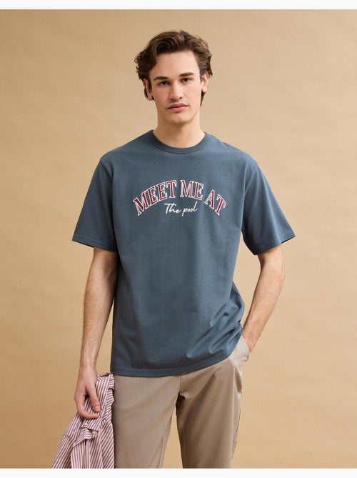 T-shirt ricamata in maglia pesante, MO Fashion - Kiabi