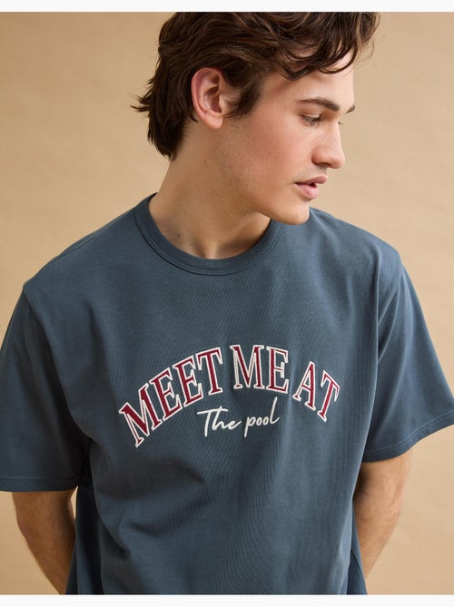 T-shirt ricamata in maglia pesante, MO Fashion - Kiabi