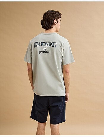 T-shirt ricamata in maglia pesante, MO Fashion