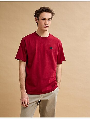 T-shirt ricamata in maglia pesante, MO Fashion