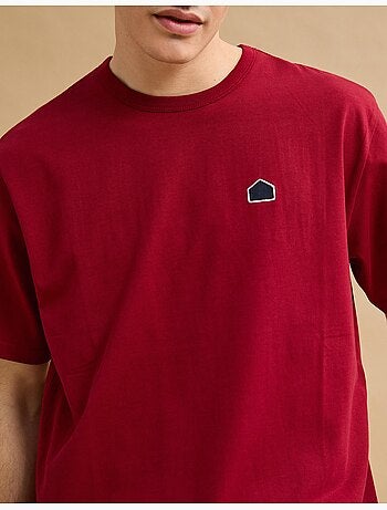 T-shirt ricamata in maglia pesante, MO Fashion