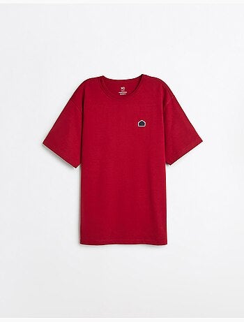 T-shirt ricamata in maglia pesante, MO Fashion