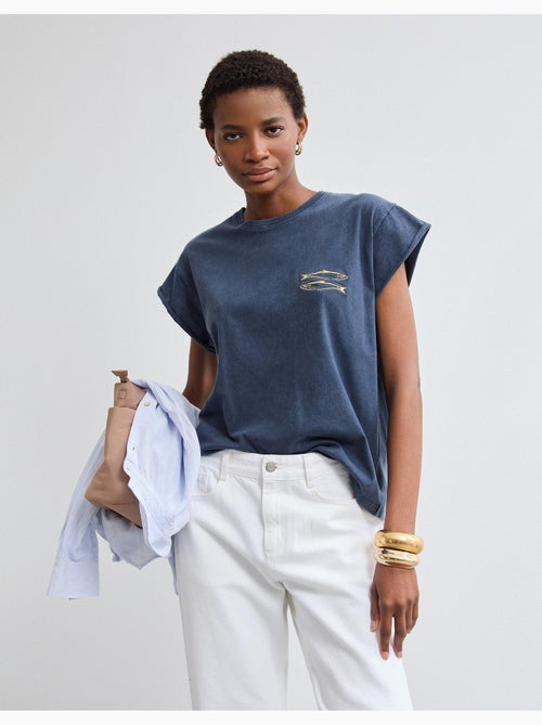 T-shirt ricamata, MO Fashion - Kiabi