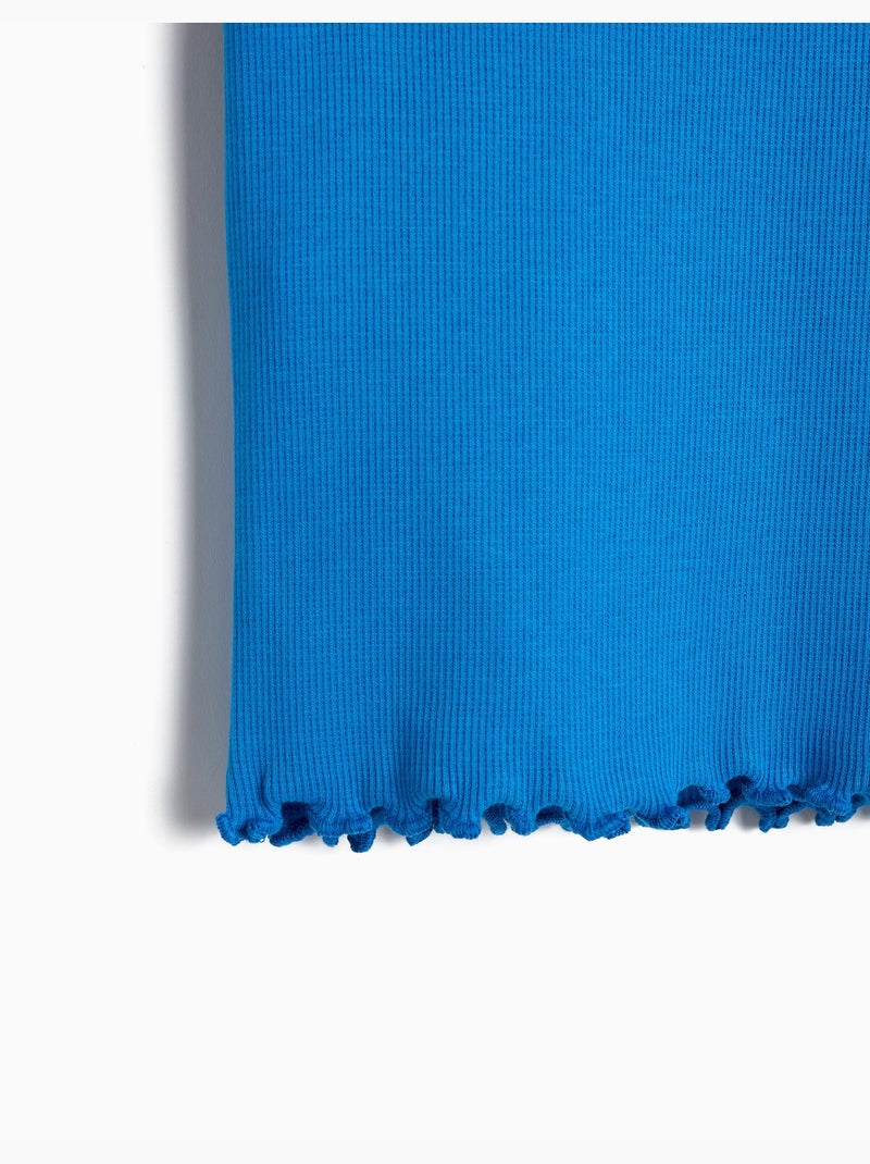 T-shirt ricamo floreale, MO Fashion Blu - Kiabi