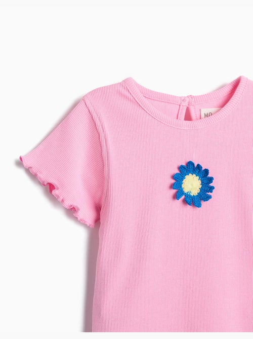 T-shirt ricamo floreale, MO Fashion - Kiabi