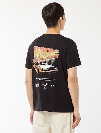 T-shirt 'Ritorno al futuro' con stampa fronte/retro