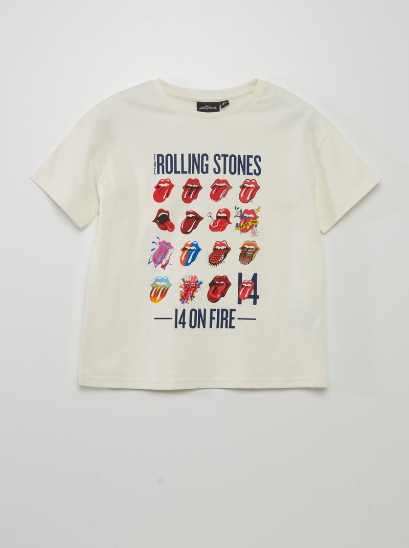 T-shirt 'Rolling Stones' BIANCO - Kiabi